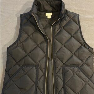 J.Crew Black Quilted Vest